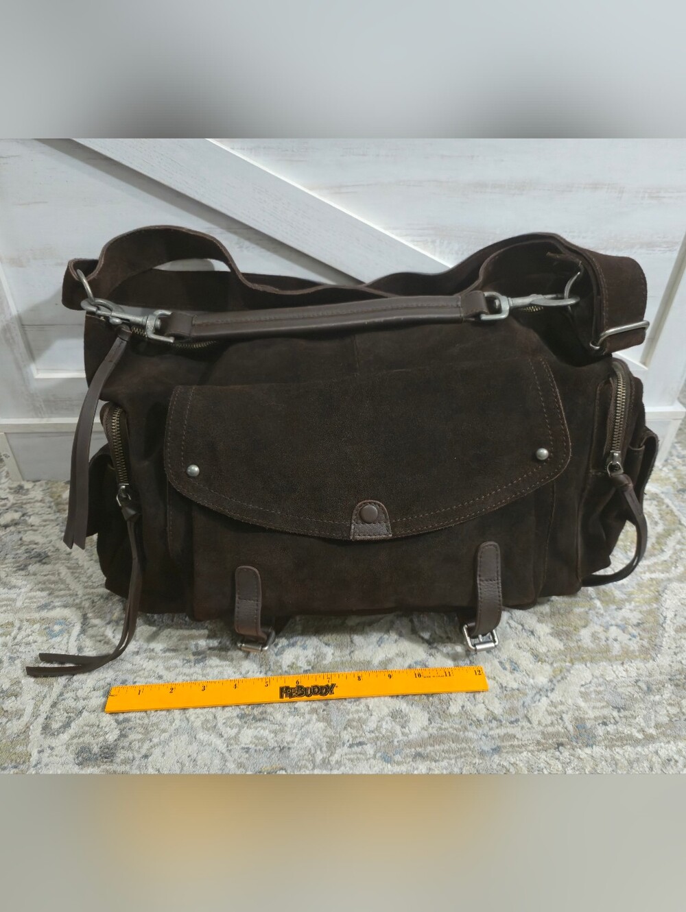 Free People Oversized Palermo Suede Shoulder Bag